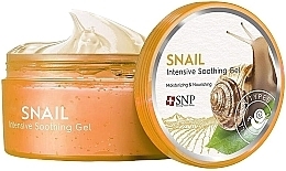 Fragrances, Perfumes, Cosmetics Softening, Moisturizing & Nourishing Face & Body Gel with Snail Mucin - SNP Intensive Snail Soothing Gel