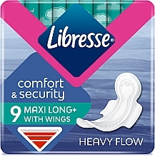 Fragrances, Perfumes, Cosmetics Sanitary Pads, 9 pcs - Libresse Maxi Long Soft