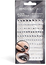 Fragrances, Perfumes, Cosmetics Crystal Nail Stickers - Magic Studio Black Shiny Crystals