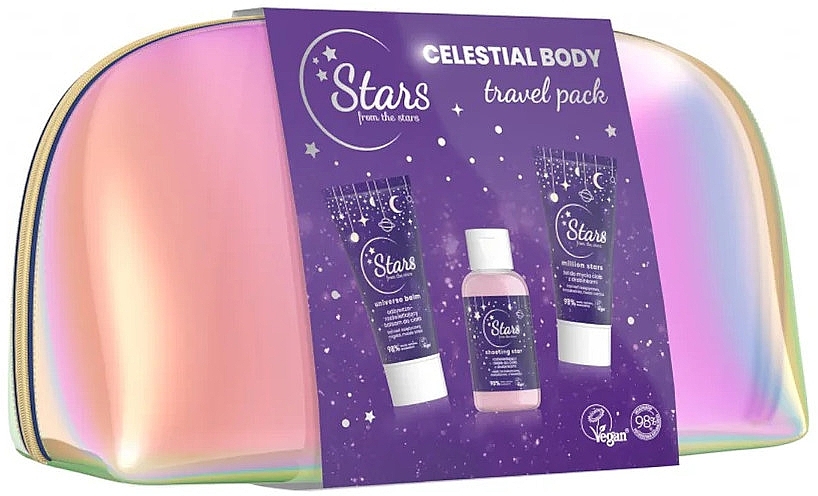 Set - Stars from The Stars Celestial Body Travel Pack (b/balm/50ml+b/oil/50ml+sh/gel/50ml+bag) — photo N1