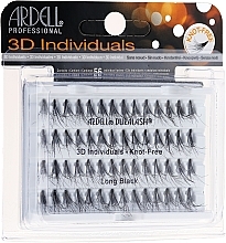 Individual Lashes Kit - Ardell Duralash 3D Individuals Long Black 345100 — photo N1