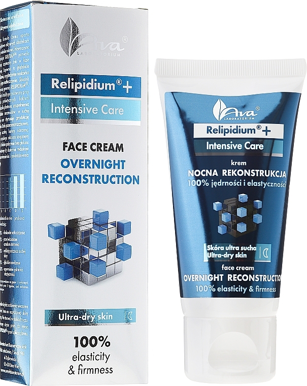 Night Face Cream - Ava Laboratorium Relipidium+ Night Rebuild — photo N1