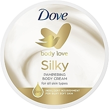 Fragrances, Perfumes, Cosmetics Body Cream "Moisturizing and Silk Nourishment" - Dove 