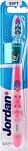 Fragrances, Perfumes, Cosmetics Soft Toothbrush, light pink - Jordan Individual Clean Soft