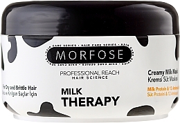 Fragrances, Perfumes, Cosmetics Milk Protein Hair Mask - Morfose Milk Therapy Creamy Mask