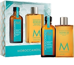 Fragrances, Perfumes, Cosmetics Set - MoroccanOil Everyday Escape Hair & Body Set (treat/100ml + sh/gel/250ml)