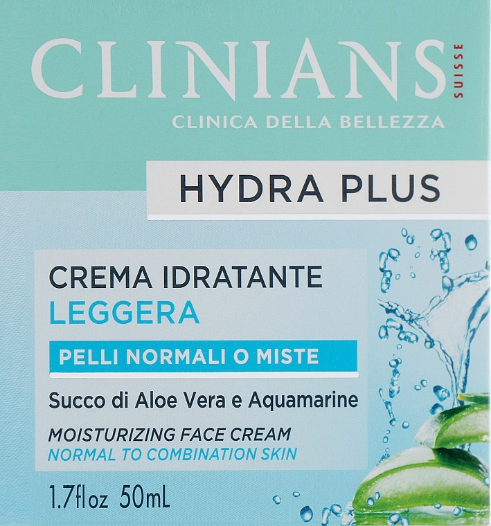 Daily Face Cream - Clinians Crema Idratante Giorno Minerali Acqua Vegetale di The Bianco — photo N1
