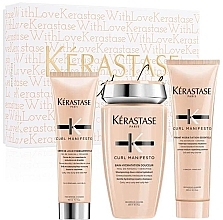 Fragrances, Perfumes, Cosmetics Set - Kerastase Curl Manifesto Gift Set (shmp/250ml + cond/250ml+h/cr/150ml)