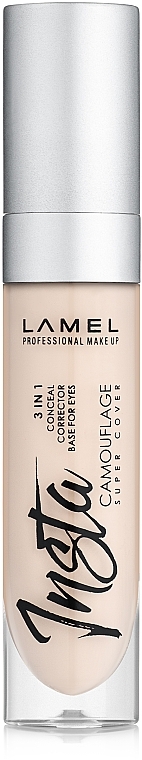 Liquid Concealer - LAMEL Make Up Insta Camouflage Conceal 3in1 — photo N1