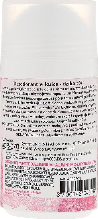 Roll-On Deodorant "Wild Rose" - Acorelle Wildrose Deo Roll-on — photo N2