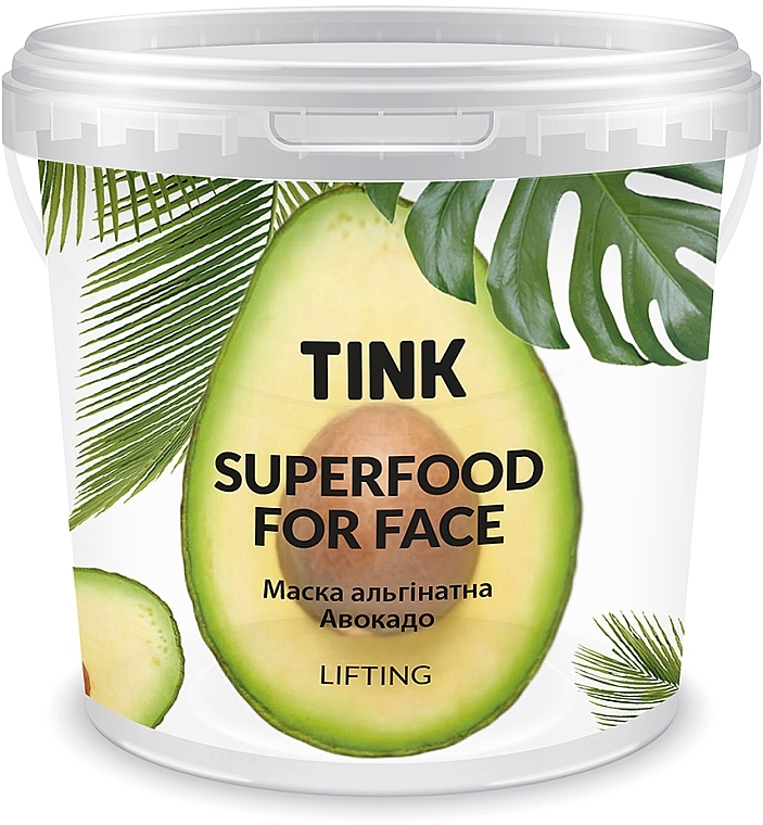 Lifting Alginate Mask "Avocado & Collagen" - Tink SuperFood For Face Alginate Mask — photo N1