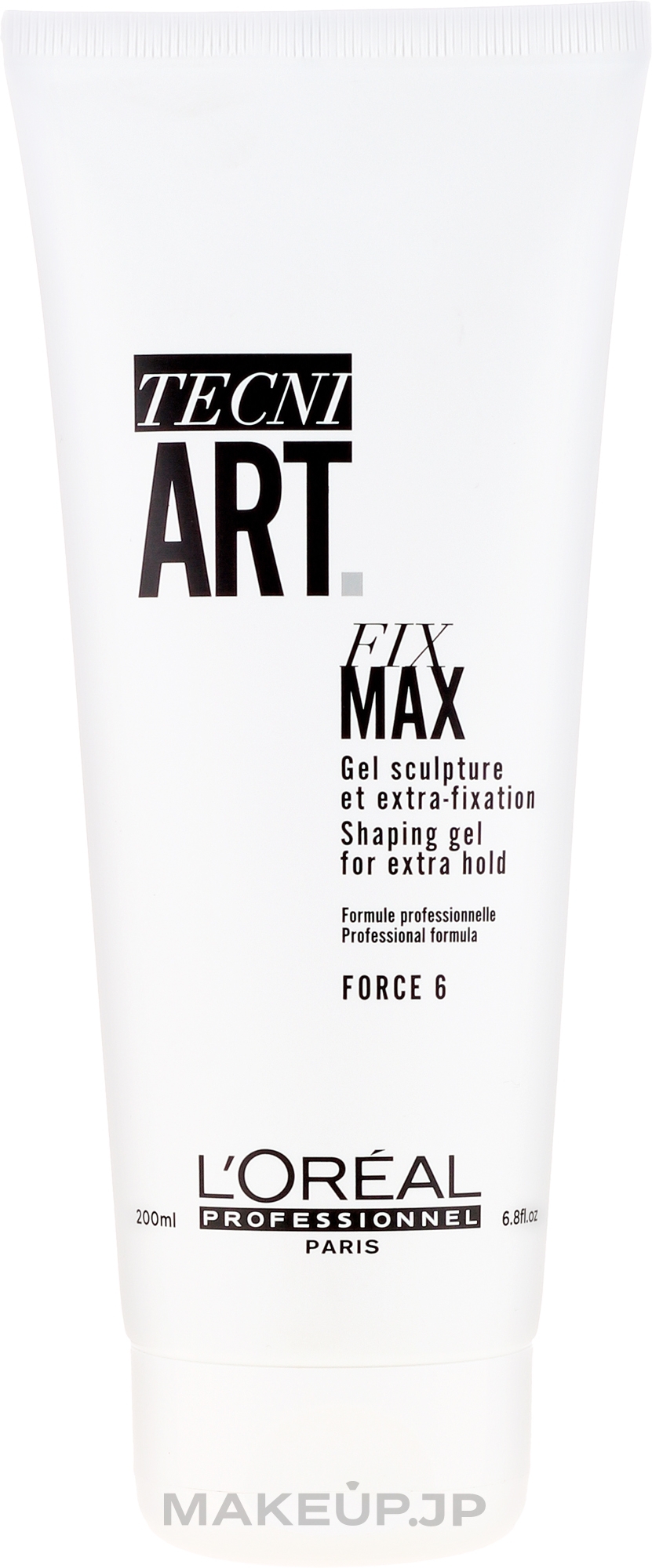Extra Strong Hold Shaping Hair Gel - L'Oreal Professionnel Tecni-Art Fix Max Shaping Gel Force 6 — photo 200 ml