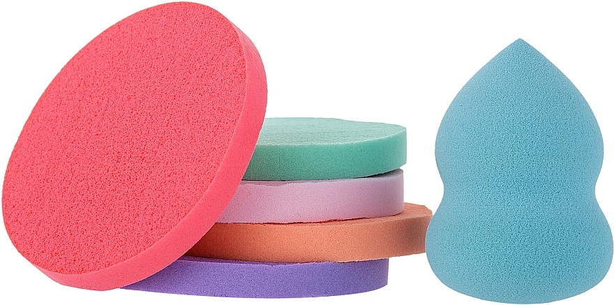 Makeup Sponge Set 6in1, PF-49 - Puffic Fashion  — photo N1