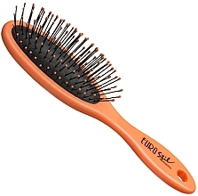 Hair Brush, 04282, orange - Eurostil Oval Brush — photo N1