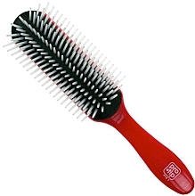 Fragrances, Perfumes, Cosmetics Styling Brush, 7 rows of teeth, red - Denman ProTip 7 Rows Styling Cushion Brush