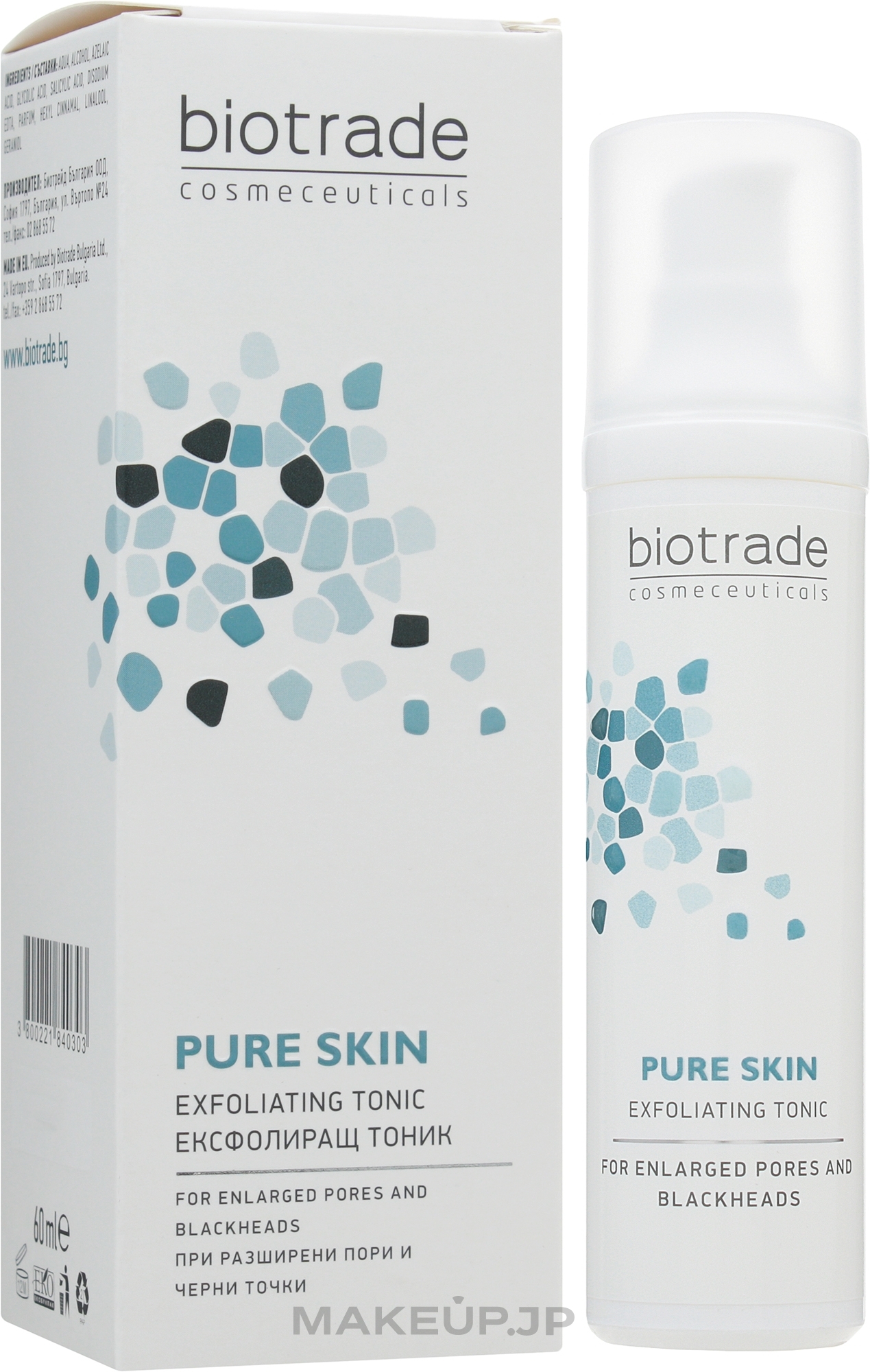 Exfoliating Azelaic, Glycolic & Salicylic Acid Tonic "Peeling Effect" - Biotrade Pure Skin Exfoliating Tonic — photo 60 ml