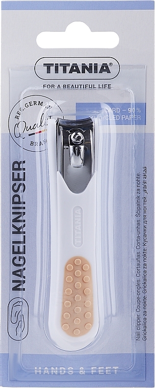 Chrome-Plated Nail Clipper, light orange - Titania — photo N1