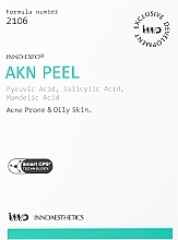 Fragrances, Perfumes, Cosmetics Ampoule Peel for Acne-Prone & Oily Skin - Innoaesthetics Inno-Exfo AKN Peel Acne Prone & Oily Skin