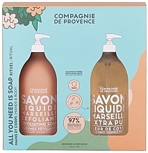 Fragrances, Perfumes, Cosmetics Set - Compagnie De Provence All You Need is Soap Hand & Body Set (soap/2x495ml)