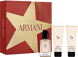 Fragrances, Perfumes, Cosmetics Giorgio Armani Si - Set (edp/50ml + b/lot/75ml + sh/gel/75ml)