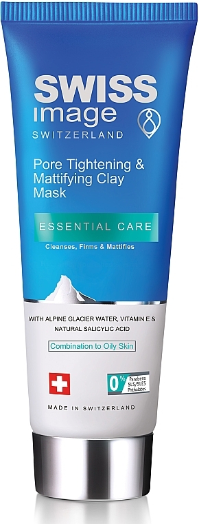 Face Mask - Swiss Image Essential Care Pore Tightening & Mattifying Clay Mask — photo N1