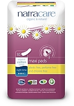 Sanitary Pads, 10 pcs - Natracare Natural Night Time Pads — photo N1