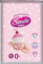 Fragrances, Perfumes, Cosmetics Baby Cotton Pads, 60 pcs - Smile Ukraine