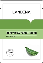 Fragrances, Perfumes, Cosmetics Aloe Vera Face Sheet Mask - Lanbena Aloe Serum Facial Mask