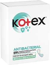 Fragrances, Perfumes, Cosmetics Daily Liners "Extra Thin", 40 pcs - Kotex Antibac Extra Thin