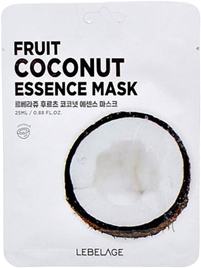 Coconut Face Mask - Lebelage Fruit Coconut Essence Mask — photo N1