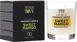 Fragrances, Perfumes, Cosmetics Natural Massage Candle "Mango" - Sezmar Collection