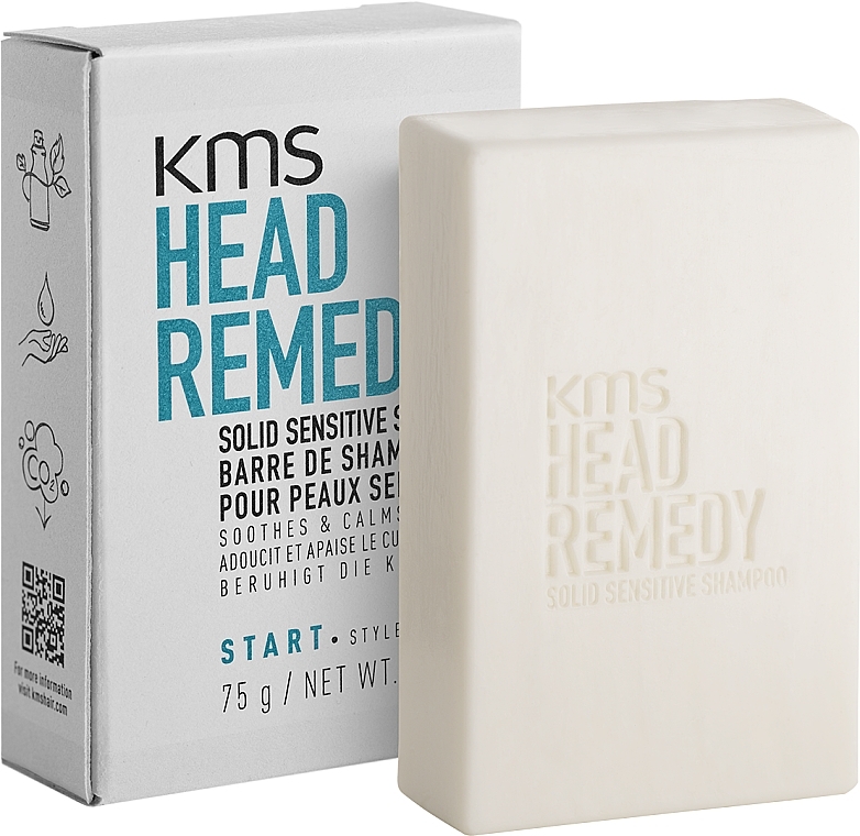 Solid Shampoo for Sensitive Scalp - KMS California Head Remedy Solid Sensitive Shampoo Bar — photo N1