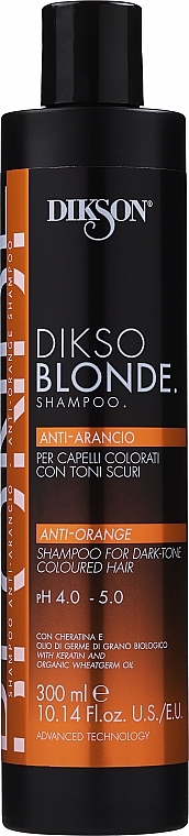 Anti-Yellow Shampoo - Dikson DiksoBlonde Anti-Orange Shampoo — photo N7