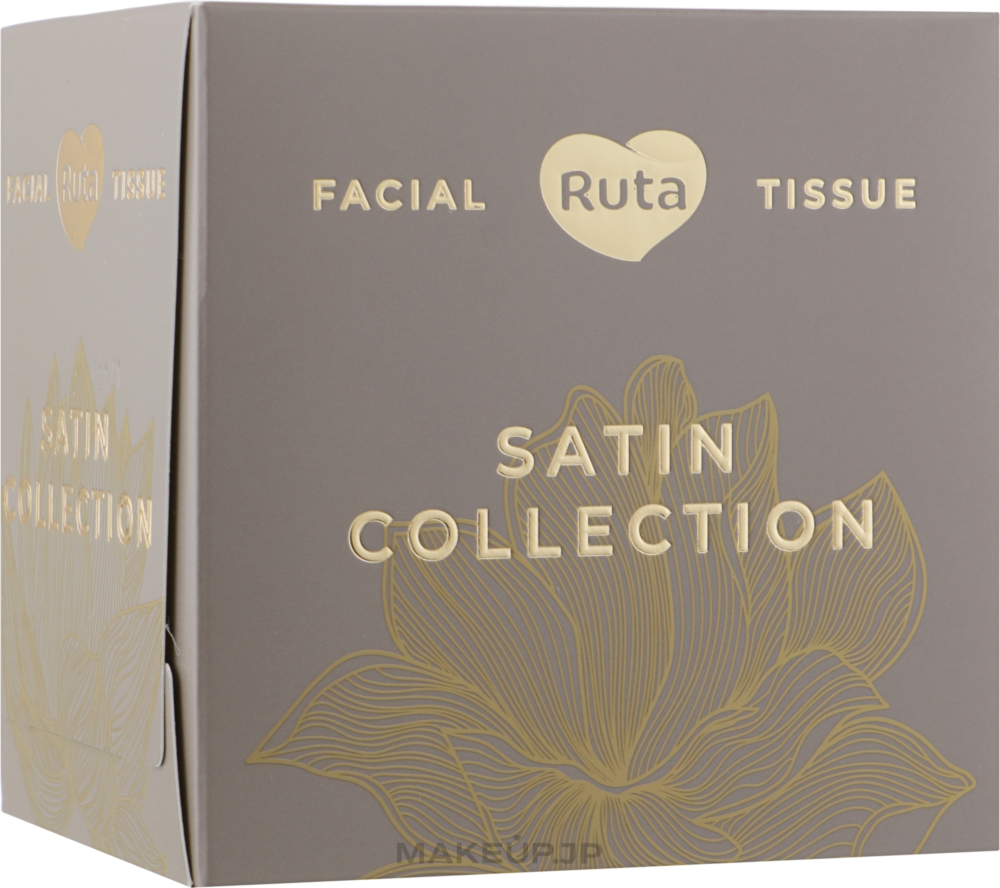 Tissues, 80 pcs, cappuccino - Ruta Satin Collection — photo 80 szt.