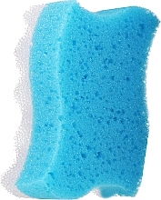 Fragrances, Perfumes, Cosmetics Massage Bath Sponge "Wave", light blue - Grosik Camellia Bath Sponge