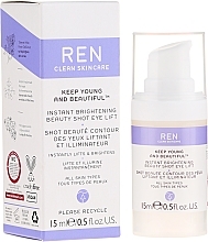 Fragrances, Perfumes, Cosmetics Lifting and Brightening Eye Cream-Gel - Ren Keep Young And Beautiful