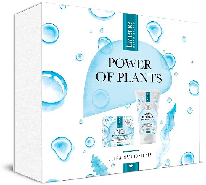 Set - Lirene Power Of Plants Aqua Bubbles (f/gel/150ml + f/cr/50ml) — photo N1