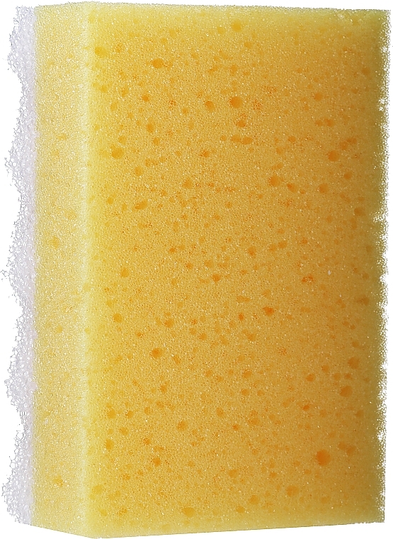 Square Bath Sponge, large, yellow - LULA — photo N1