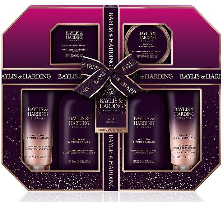 Set, 6 products - Baylis & Harding Wild Fig & Pomegranate Limited Edition Set — photo N1