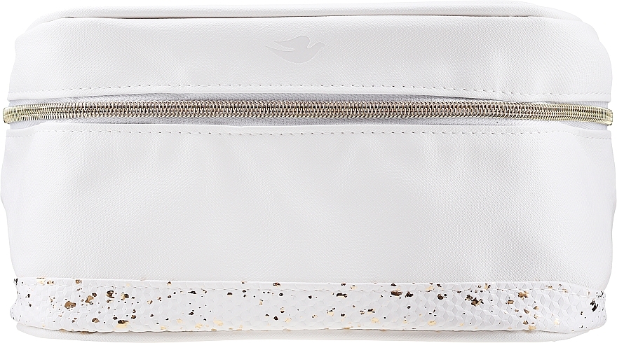 GIFT! Makeup Bag, white-golden - Dove Care — photo N1