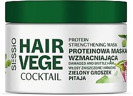 Fragrances, Perfumes, Cosmetics Strengthening Protein Hair Mask - Sessio Hair Vege Cocktail Protein Strengthening Mask