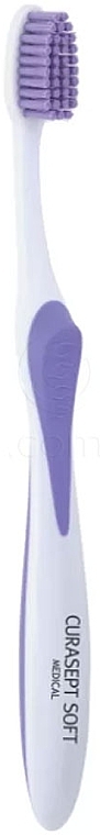 Toothbrush 'Soft Medical', purple - Curaprox Curasept Toothbrush Lavender — photo N1
