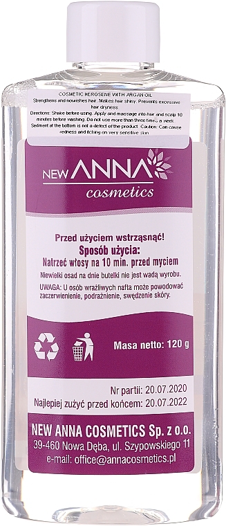 Hair Conditioner "Paraffin Oil & Argan Oil" - New Anna Cosmetics — photo N2