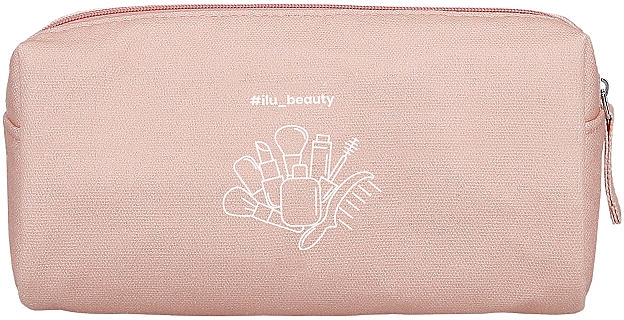 Cotton Cosmetic Bag, pink - Ilu Cotton Cosmetic Bag — photo N2