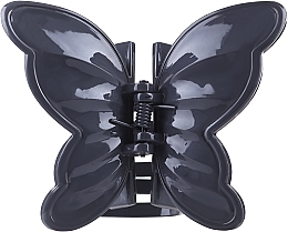 Fragrances, Perfumes, Cosmetics Claw Clip, FA-5610, dark grey, butterfly - Donegal	