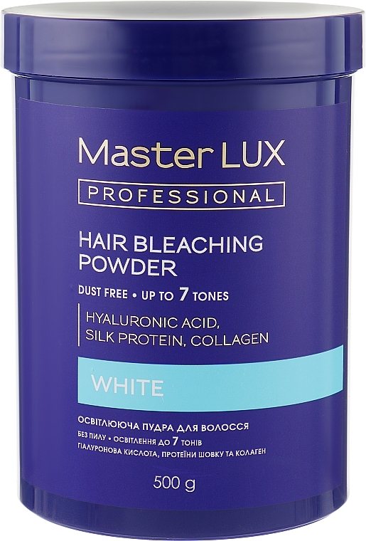 Bleaching Powder - Master LUX Professional White Hair Bleaching Powder — photo N1