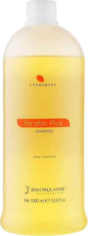 Deep Cleansing Keratin Shampoo - Jean Paul Myne Treasures Keratin Plus Shampoo — photo N1