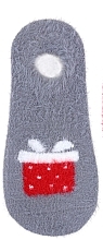 Fragrances, Perfumes, Cosmetics Women Low-Cut Alpaca Socks with Christmas Motif, grey - Moraj