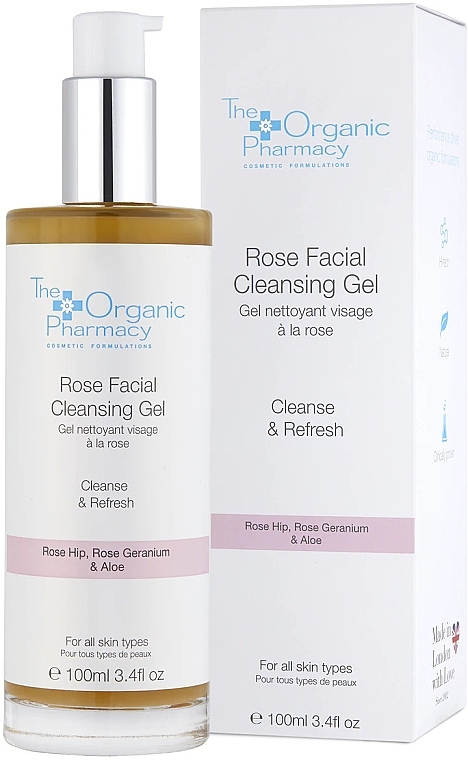 Cleansing Face Gel - The Organic Pharmacy Rose Facial Cleansing Gel — photo N2