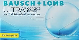 Fragrances, Perfumes, Cosmetics Contact lenses, curvature 8.5mm, Low, 6 pcs. - Bausch & Lomb Ultra For Presbyopia
